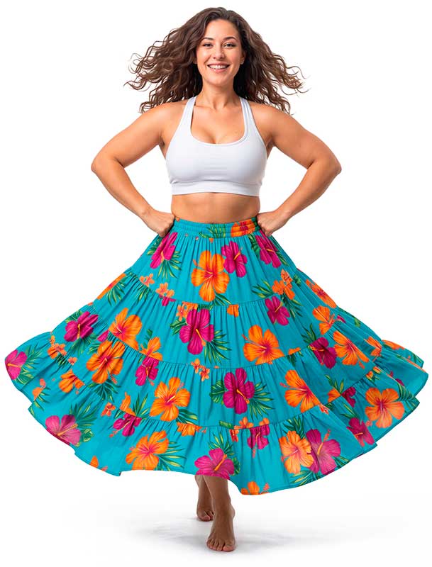 Bailarina ejecutando movimiento de maracatu en San Sebastián
